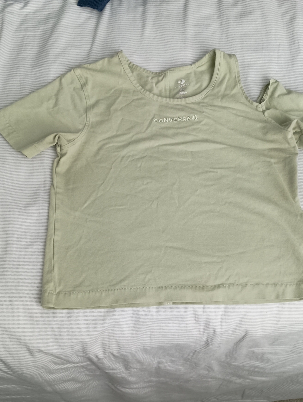 Converse Pale Green Cold-Shoulder Tee